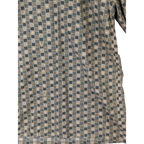 Burma Bibas 60 Singles Cotton Lawn Shirt Men Size M Green Check Pattern Cotton - Picture 4 of 11